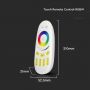 VT-2442 TOUCH REMOTE CONTROL RGB+W-WHITE