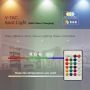 VT-2244 4.8W SMART GU10 PLASTIC SPOTLIGHT RF CONTROL 24 BUTTONS RGB+4000K DIMMABLE