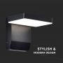 VT-11020 17W LED WALL LIGHT 3000K BLACK BODY SQUARE IP65