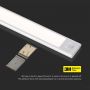 VT-8142 2W LED CABINET LIGHT 3000K SILVER BODY IP20