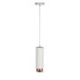 VT-864 GU10 WHITE GYPSUM - PENDANT METAL WITH MATT ROSE GOLD BOTTOM