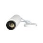 VT-864 GU10 WHITE GYPSUM & METAL PENDANT FITTING WITH GUN BLACK BOTTOM