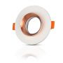 VT-862 GU10 WHITE PLASTER (RECESSED) WITH MATT ROSE GOLD BOTTOM-ROUND