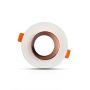 VT-862 GU10 WHITE PLASTER (RECESSED) WITH MATT ROSE GOLD BOTTOM-ROUND