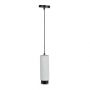 VT-864 GU10 SUSPENDED PENDANT - CONCRETE GYPSUM METAL WITH GUN BLACK BOTTOM