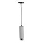 VT-864 GU10 GREY CONCRETE - GYPSUM PENDANT METAL WITH CHROME BOTTOM