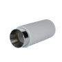 VT-865 GU10 GREY CONCRETE - GYPSUM SURFACE METAL FITTING WITH CHROME BOTTOM