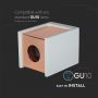 VT-860 GU10 CONCRETE & METAL - GYPSUM SURFACE WITH MATT ROSE GOLD BOTTOM