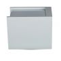 VT-860 GU10 GREY CONCRETE - METAL & GYPSUM SURFACE WITH CHROME BOTTOM (SQUARE)