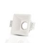 VT-867 GU10 GYPSUM FITTING (RECESSED) WHITE-SQUARE