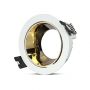 VT-872 GU10 FITTING ROUND-WHITE+GOLD