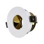 VT-873 GU10 FITTING ROUND-WHITE+GOLD