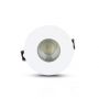 VT-873 GU10 FITTING ROUND-WHITE+CHROME