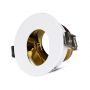 VT-874 GU10 FITTING ROUND-WHITE+GOLD