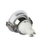 VT-874 GU10 FITTING ROUND-WHITE+CHROME