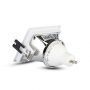 VT-875 GU10 FITTING SQUARE-WHITE+CHROME