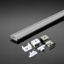 VT-8122 Profil Aluminiowy do paska LED /2000mm*24.7mm*7mm / Klosz: Mleczny