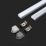 VT-9327 Profil Aluminiowy do paska LED / 2000mm*16mm*7mm / Klosz: Mleczny