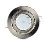 VT-7227 GU10 FITTING ROUND-SATIN NICKLE