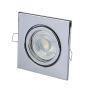 VT-7227 GU10 HOUSING SQUARE-STAINLESS STEEL WITH CHROME FINISH