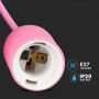 VT-7228 E27 SILICONE PENDANT HOLDER-PINK