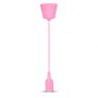 VT-7228 E27 SILICONE PENDANT HOLDER-PINK