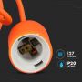 VT-7228 E27 SILICONE PENDANT HOLDER-ORANGE