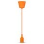 VT-7228 E27 SILICONE PENDANT HOLDER-ORANGE