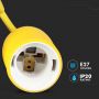 VT-7228 E27 SILICONE PENDANT HOLDER-YELLOW