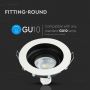 VT-781 GU10 FITTING ROUND WHITE