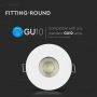 VT-785 GU10 FITTING MATT ROUND WHITE