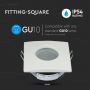 VT-787 GU10 FITTING SQUARE WHITE