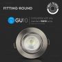 VT-775 GU10 FITTING ROUND-SATIN NICKLE