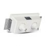 VT-762 GU10 GYPSUM FITTING SQUARE-WHITE 1x2 HOLDER