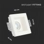 VT-763 GU10 GYPSUM FITTING-WHITE