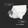 VT-763 GU10 GYPSUM FITTING-WHITE