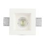 VT-763 GU10 GYPSUM FITTING-WHITE