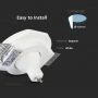 VT-764 GU10 GYPSUM FITTING ROUND-WHITE