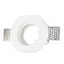 VT-764 GU10 GYPSUM FITTING ROUND-WHITE