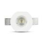 VT-764 GU10 GYPSUM FITTING ROUND-WHITE