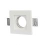 VT-765 GU10 GYPSUM FITTING SQUARE-WHITE