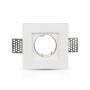 VT-765 GU10 GYPSUM FITTING SQUARE-WHITE