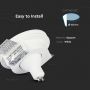 VT-771 GU10 GYPSUM FITTING ROUND-WHITE