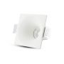 VT-772 GU10 GYPSUM FITTING SQUARE-WHITE