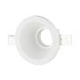 VT-773 GU10 GYPSUM FITTING ROUND-WHITE