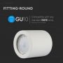 VT-727 GU10 FITTING ROUND - WHITE