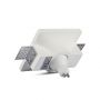 VT-714 GU10 GYPSUM FITTING SQUARE-WHITE