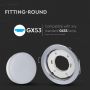 VT-715 GX53 FITTING ROUND -CHROME