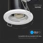 VT-701 GU10 FIXED FIRE RATED DOWNLIGHT FITTING IP20-WHITE