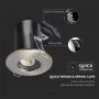 VT-702 GU10 FIRE RATED DOWNLIGHT FITTING IP65-SATIN NICKEL